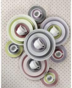 Σερβίτσιο Πιάτων Πορσελάνης Matrix Black – 20τμχ - Cryspo Trio