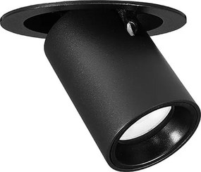 Σποτ Μονόφωτο LED Χωνευτό Viokef Gerer Black 4304701