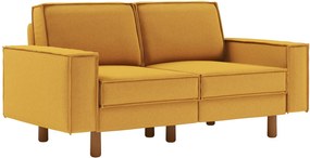2-Seat Sofa Sparrow 2 - Mustard, Walnut Mustard
Walnut