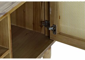 Τηλεόραση DKD Home Decor Καφέ 140 x 38 x 53 cm Έλατο Φυσικό ρατάν