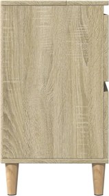 vidaXL Ντουλάπι Νιπτήρα Sonoma Δρυς 80x33x60 εκ. Επεξεργασμένο Ξύλο