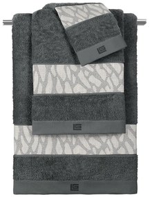 Πετσέτες Μπάνιου (Σετ 3τμχ) Guy Laroche Colorado Anthracite-Silver 500gsm