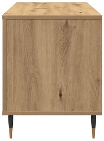 vidaXL Ντουλάπι δίσκων βινυλίου με ράφι artisan δρυς 100 x 38 x 48 εκ.