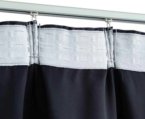 vidaXL Κουρτίνες Συσκότισης με Γάντζους 2 τεμ. Ανθρακί 140 x 225 εκ.