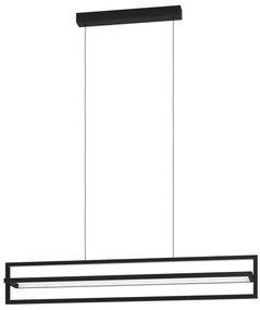 Κρεμαστό Φωτιστικό Οροφής LED 34W Μαύρο 3CCT Dimmable Κινητό Siberia 900466 Eglo-900466-Μαύρο 900466
