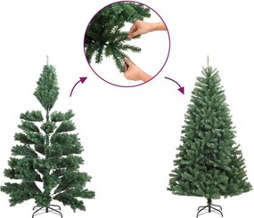 vidaXL Χριστουγεννιάτικο Δέντρο Τεχνητό με 150 LED 120 εκ.