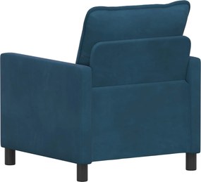 vidaXL Καναπές Μπλε 76 x 81 x 87,5 εκ Βελούδο
