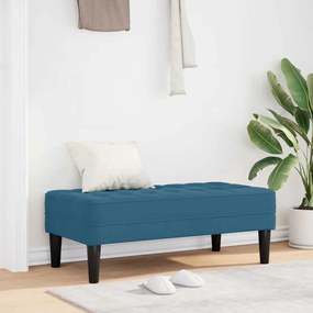 vidaXL Πάγκος Μπλε 113x57x39 εκ. Βελούδο