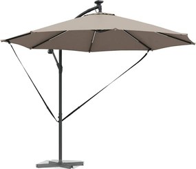 vidaXL Ομπρέλα ηλίου 294 x 294 x 248 cm Πολυεστέρας και Αλουμίνιο