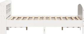 vidaXL Σκελετός Κρεβ. Χωρίς Στρώμα Λευκό 160x200 εκ Μασίφ Πεύκο