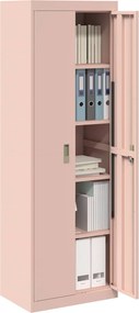 vidaXL Ντουλάπι αποθήκευσης Ροζ 60 x 40 x 180 εκ Ατσάλι