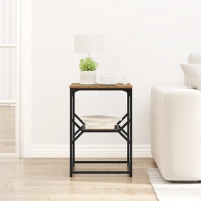 vidaXL Τραπέζι Πλευρής Παλιού Ξύλου 41x40x60 εκ. Μηχανικά Κατασκευασμένο Ξύλο