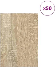 vidaXL Διακοσμητικά Πάνελ 50 pcs Δρύς Sonoma 21 x 30 x 0,27 εκ