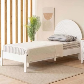 Κρεβάτι Turtle (Για Στρώμα 90x200cm) 524ADS1534 90x200cm White Single