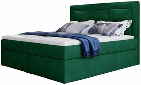 Επενδυμένο κρεβάτι Benson-Prasino-140 x 200