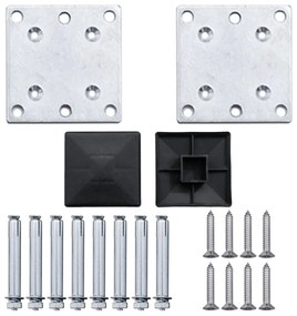 vidaXL Πάνελ Περίφραξης Γκρι 353 x 106 εκ. από WPC