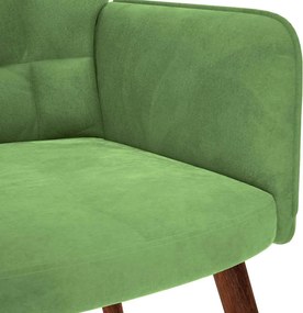 vidaXL Πολυθρόνα Relax Ανοιχτό Πράσινο Βελούδινη