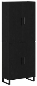 vidaXL Πλαϊνό γραφείο Επιτοίχιο 2 pcs Μαύρη δρυς 69.5 x 34 x 180 εκ.
