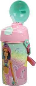 Παγούρι 500ml Με Καλαμάκι Gim FD Barbie 571-22209