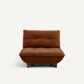 Πολυθρόνα modulable από βελούδο chenille, Kaori