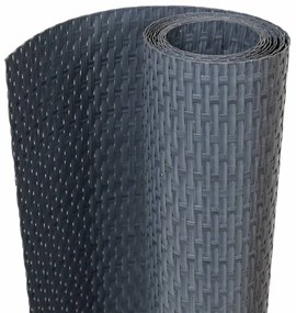 vidaXL Διαχωριστικό Βεράντας Ανθρακί 400 x 90 εκ. από Συνθετικό Ρατάν