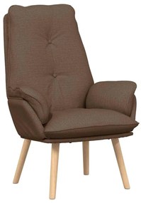 vidaXL Χαλαρωτική Πολυθρόνα Καφέ 69 x 74 x 93 εκ. ύφασμα