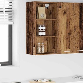 vidaXL Κρεμαστό ντουλάπι Παλιό ξύλο 40 x 29,5 x 80 εκ.