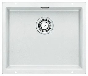 Blanco Subline-U 500-U White SILGRANIT™ PuraDur™ Γρανιτένιος Νεροχύτης Υποκαθήμενος με 1 Γούρνα 53x46 cm