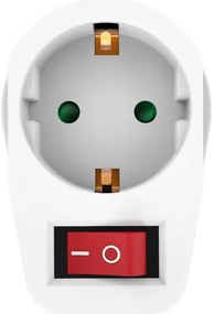 POWERTECH αντάπτορας ρεύματος PT-811, 1x schuko, 16A, λευκός