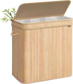 Καλάθι Απλύτων 3 Θέσεων 150Lit (60x40x61) Songmics LCB062N01V1