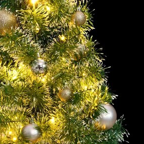 vidaXL Χριστουγεν. Δέντρο Τεχνητό με 150 LED/Χιόνι/ Μπάλες 120 εκ.
