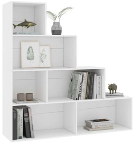vidaXL Βιβλιοθήκη/Διαχωριστικό Χώρου Λευκό 155x24x160 εκ. Επεξ. Ξύλο