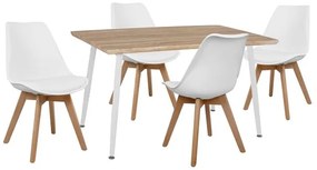 ΣΕΤ ΤΡΑΠΕΖΑΡΙΑΣ 5ΤΜΧ HM10350.02 ΤΡΑΠΕΖΙ 120x70x76,5 cm & ΚΑΡΕΚΛΕΣ VEGAS