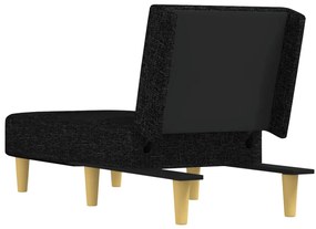 vidaXL Ανάκλιντρο Μαύρο Υφασμάτινο