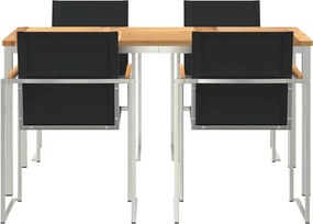 vidaXL Σέτ φαγητού για κήπο 5 τμχ.