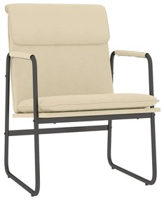 vidaXL Πολυθρόνα Κρεμ 55x64x80 εκ. Υφασμάτινη
