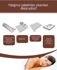 Stewehome Στρώμα αφρού για δάπεδο ή μπαλκόνι Γκρι 190x90x8 cm
