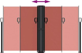 vidaXL Σκίαστρο Πλαϊνό Συρόμενο Τερακότα 140 x 1200 εκ.