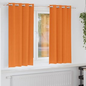 vidaXL Κουρτίνες 2 pcs Φωτεινό Πορτοκάλι 175 x 140 εκ. Πολυεστέρας