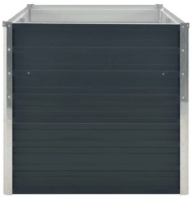 vidaXL Ζαρντινιέρα Ψηλή Ανθρακί 160x80x77 εκ. από Γαλβανισμένο Χάλυβα