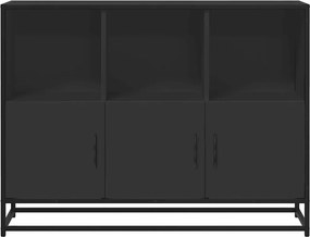 vidaXL Μπουφές Μαύρος 100x35x76 εκ. από Επεξεργασμένο Ξύλο