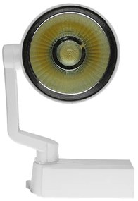 Μονοφασικό Bridgelux COB LED Φωτιστικό Σποτ Ράγας 30W 230V 3600lm 24° Ψυχρό Λευκό 6000k GloboStar 93017