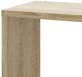 vidaXL Γωνιακή Ραφιέρα Τοίχου Sonoma Δρυς 45x45x147 εκ. Επεξ. Ξύλο