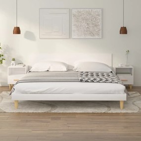 vidaXL Κομοδίνα 2 τεμ. Γυαλιστερό Λευκό 40 x 35 x 47 εκ.