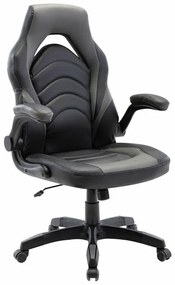 Καρέκλα gaming Mesa 433, Μαύρο, Γκρι, 115x71x67cm, Με μπράτσα, Με ρόδες, Μηχανισμός καρέκλας: Κλίση | Epipla1.gr
