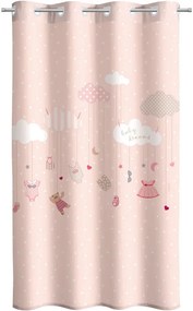 Κουρτίνα Παιδική Soft-Touch Audrey Pink Saint Clair 160x240 cm 160x240cm Πολυέστερ