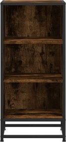 vidaXL Ραφιέρα Καπνιστή Δρυς 35,5x35x76 εκ. Επεξ. Ξύλο + Μέταλλο