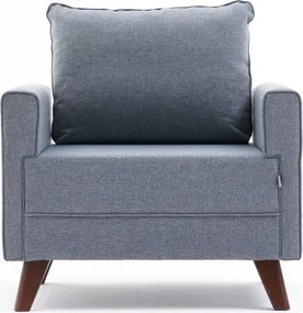 Πολυθρόνα Μπλε BELLA SOFT 81x82x85