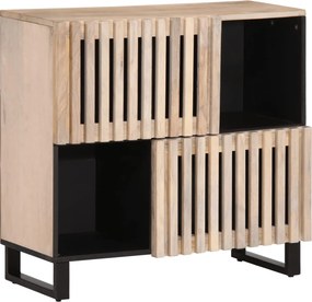 vidaXL Ντουλάπι 80x34x75 εκ. από Μασίφ Ξύλο Μάνγκο