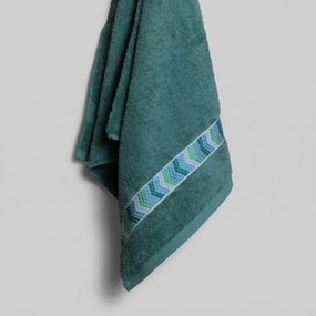 Πετσέτες Μπάνιου (Σετ 3τμχ) White Fabric Mona Green 600gsm